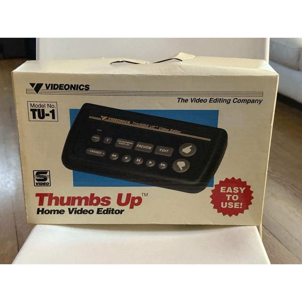 Videonics Thumbs Up TU-1 Home Video Editor Complete  With Box